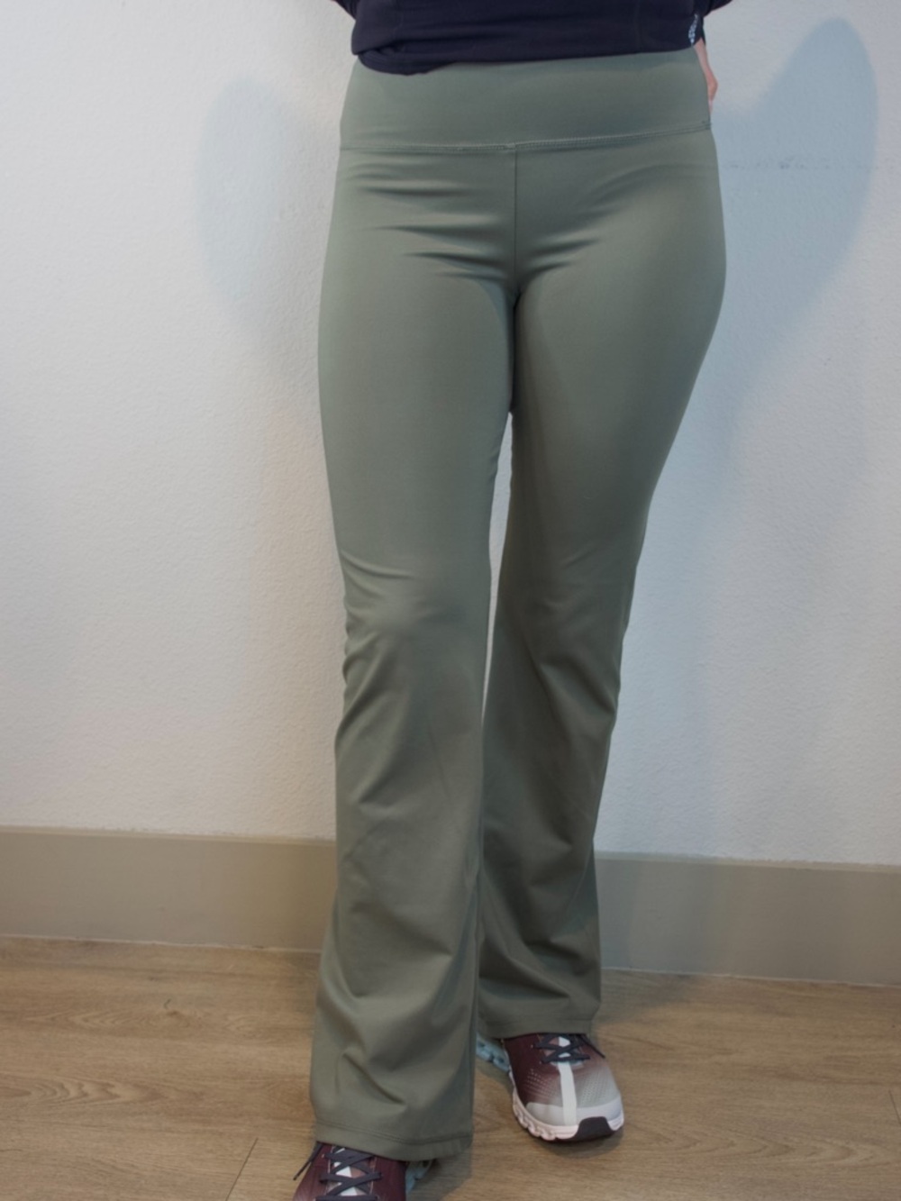 American Eagle Outfitters Olive Green Flare Leg Pants